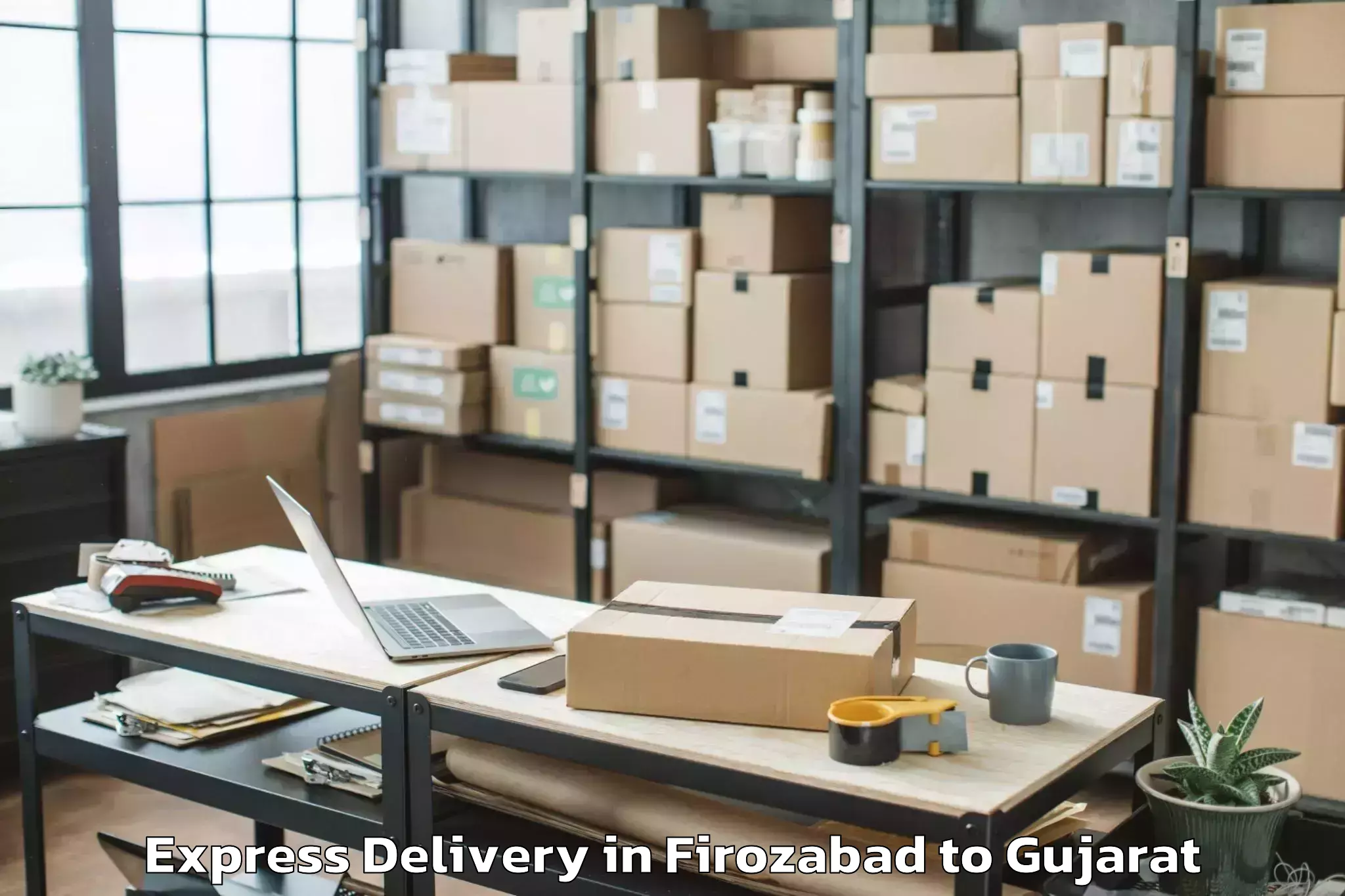 Top Firozabad to Nit Surat Express Delivery Available